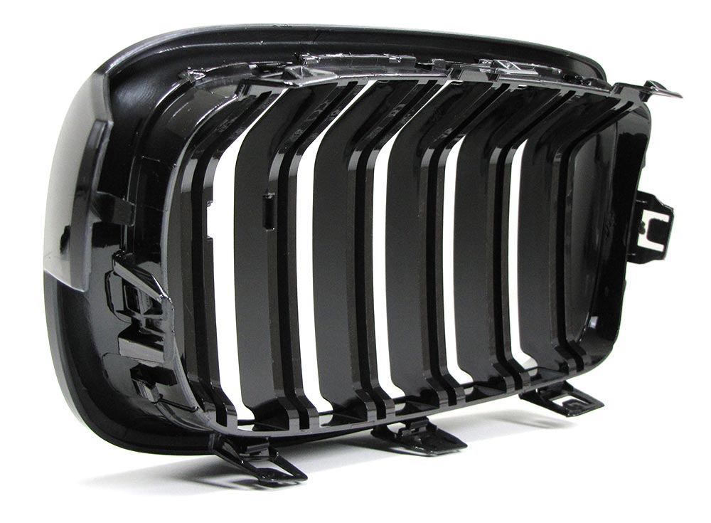 Grill Nieren  BMW F30/F31 Glans Zwart 11-15 Dubbel Spaak