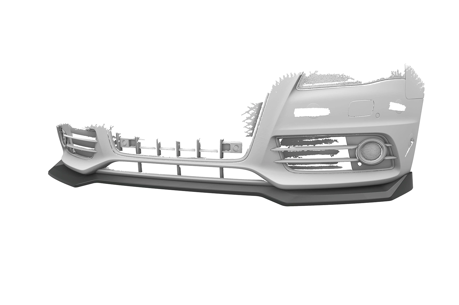 Voorspoiler Audi A4 S-Line / S4 (B8) – CSR Automotive Cup Spoilerlip Glanzend Zwart