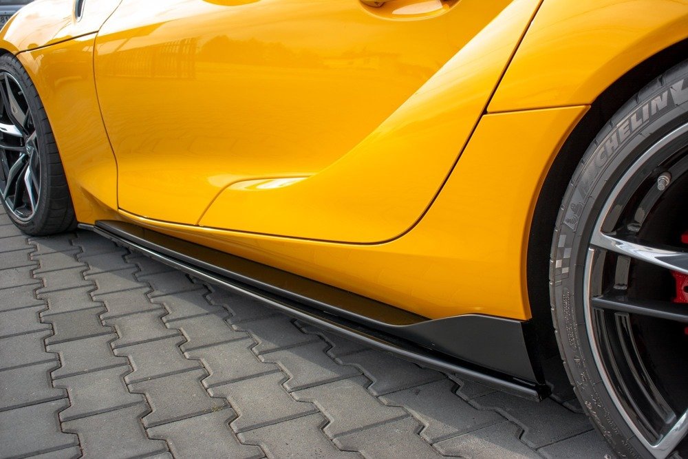 Zijskirts Toyota Supra MK5 Maxton Glans Zwart