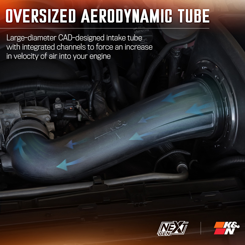 K&N NextGen Cold Air intake  Cadillac/Chevrolet /GMC 5.3L/6.2L V8 2019- (50-3110)