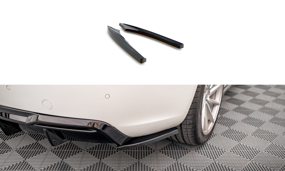 Zijdiffuser Audi A5 Coupe 8T Facelift  2011 - 2016  Maxton Glans Zwart
