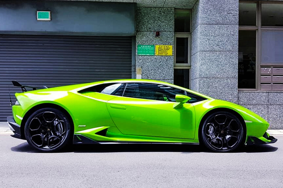 2015-2020 Lamborghini Huracan LP610/LP580 AO Style Carbon Fiber Zijskirts