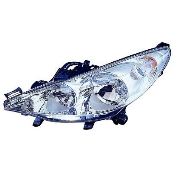 Koplamp links P 207 06-09 TYC H7+H7+H1