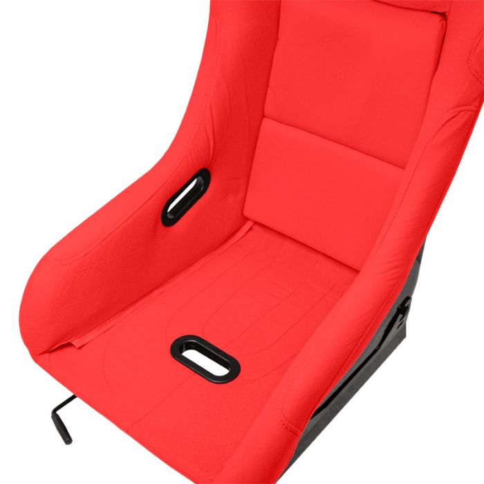 Sportstoel 'MO' - Rood - Vaste polyester rugleuning - incl. sledes