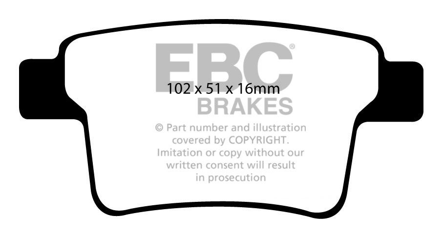 EBC Brakes FORD Mondeo (Station) 2.0 2004-2007 Remblokken achter