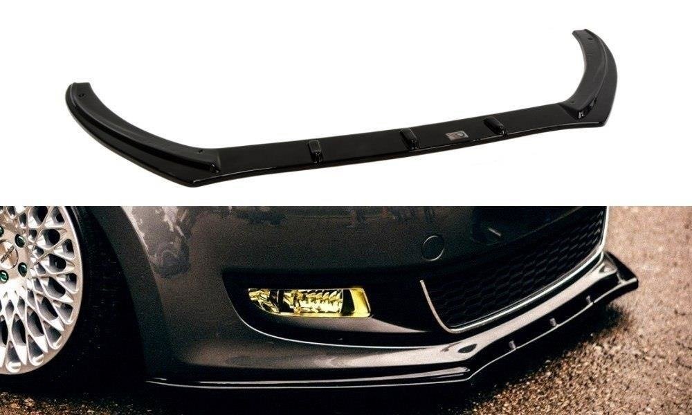 Voorspoiler VW Polo 6R Maxton Glans Zwart