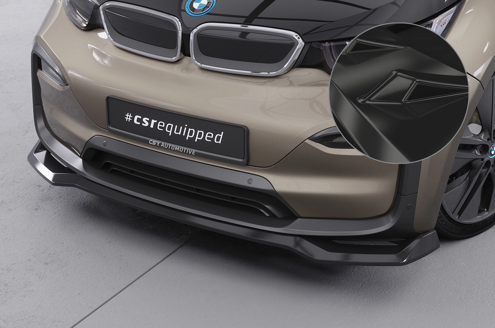 Voorspoiler BMW i3 Glans Zwart (2017–) CSR