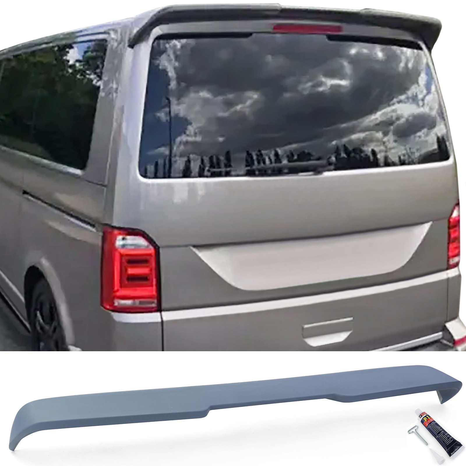 Spoiler Volkswagen Transporter T6 T6.1 met Achterklep