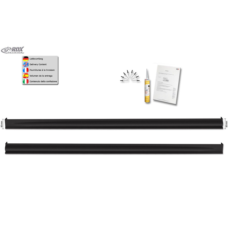 Sideskirts  Peugeot 1007 2005- 'Edition' (ABS)