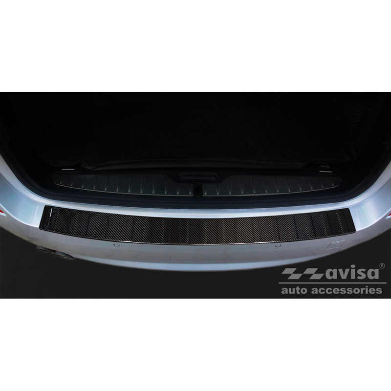 Echt 3D Carbon Achterbumperprotector  BMW 5-Serie F11 Touring 2010-2016 'Ribs'