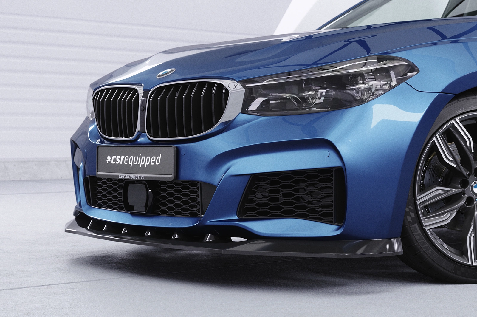 Voorspoiler BMW 6er G32 glans zwart