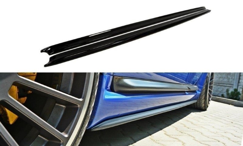 Zijskirts Diffusers Audi RS6 C5 Glanzend Zwart