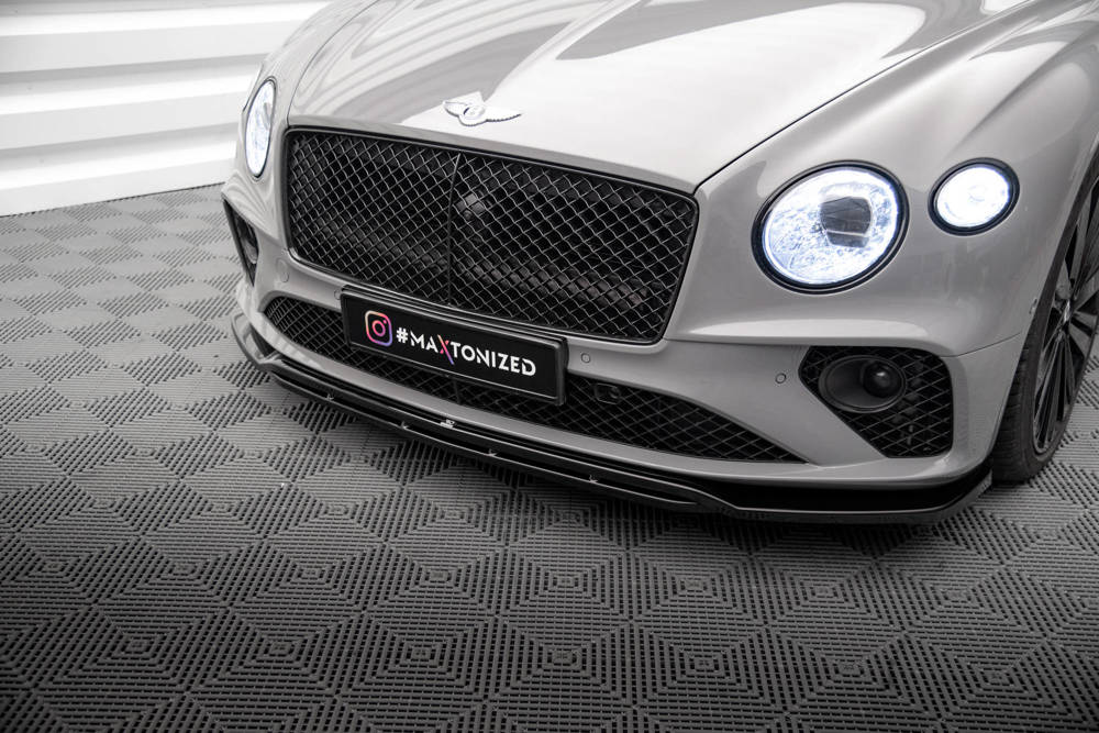 Voorspoiler Bentley Continental GT Mk3 Maxton Glans Zwart
