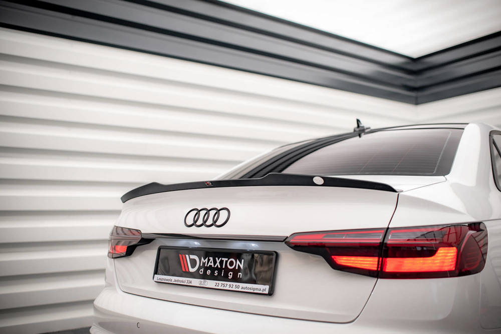 Spoiler Audi A4 B9 FL Maxton Glans Zwart