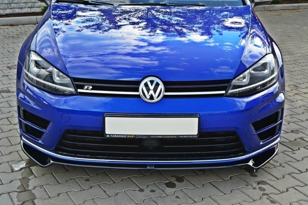 Voorspoiler VW Golf 7 R Glans Zwart