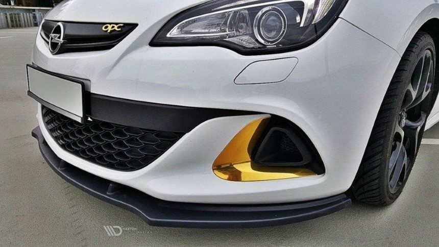 Voorspoiler Opel Astra J OPC/VXR Maxton Design glans zwart V.1