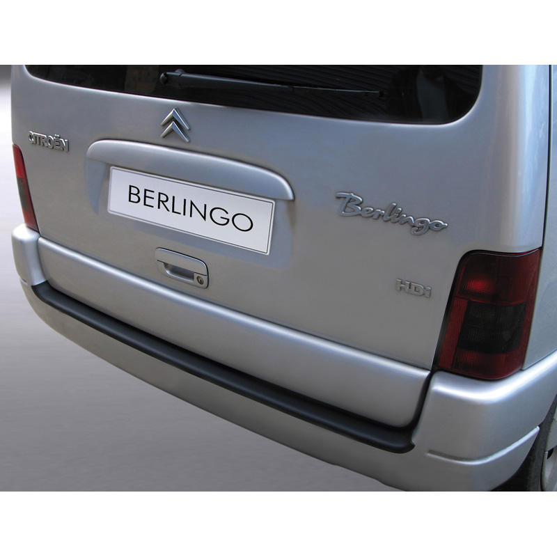 ABS Achterbumper beschermlijst  Citroën Berlingo 1996-2008 Zwart