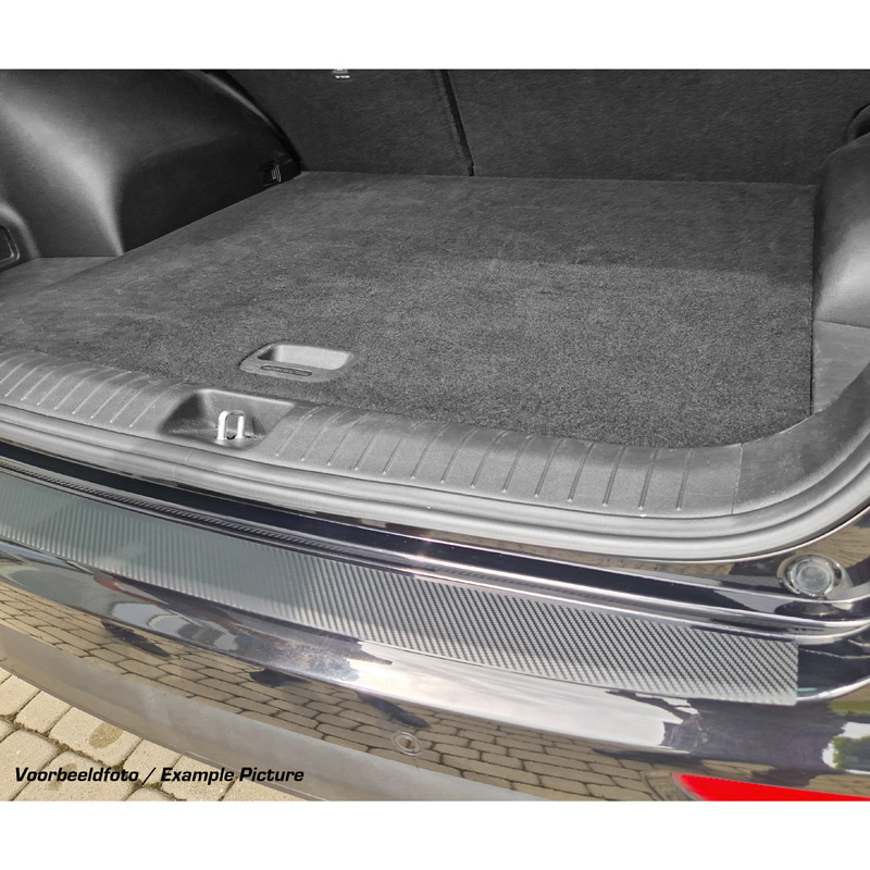 Pasklare Achterbumperbeschermfolie  Volvo V90 2016- - Carbon-look
