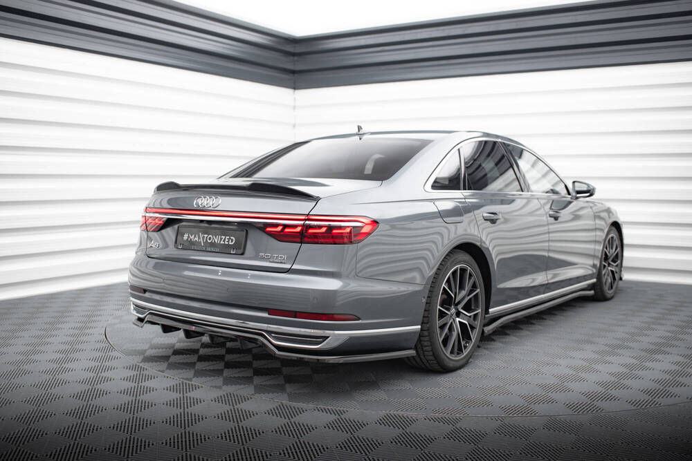 Spoiler Audi A8 / A8 S-Line / S8 D5  Maxton Glans Zwart
