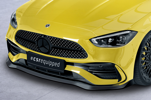 Voorspoiler Mercedes C Klasse W206 AMG Pakket CSR Glans Zwart