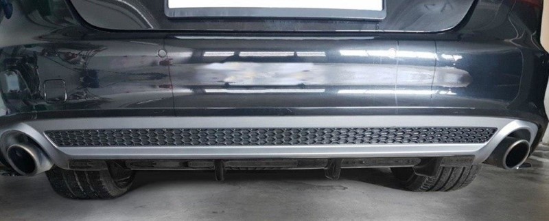 Achter Aanzet Audi A7 S-Line C7 Glanzend Zwart