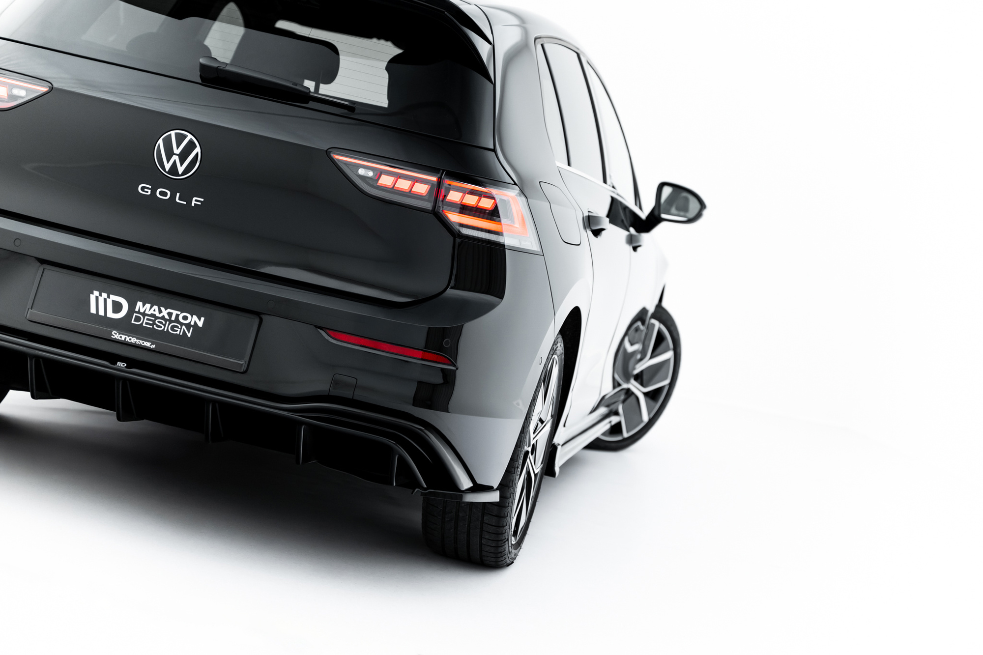 Zijdiffuser Volkswagen Golf 8 Glans Zwart