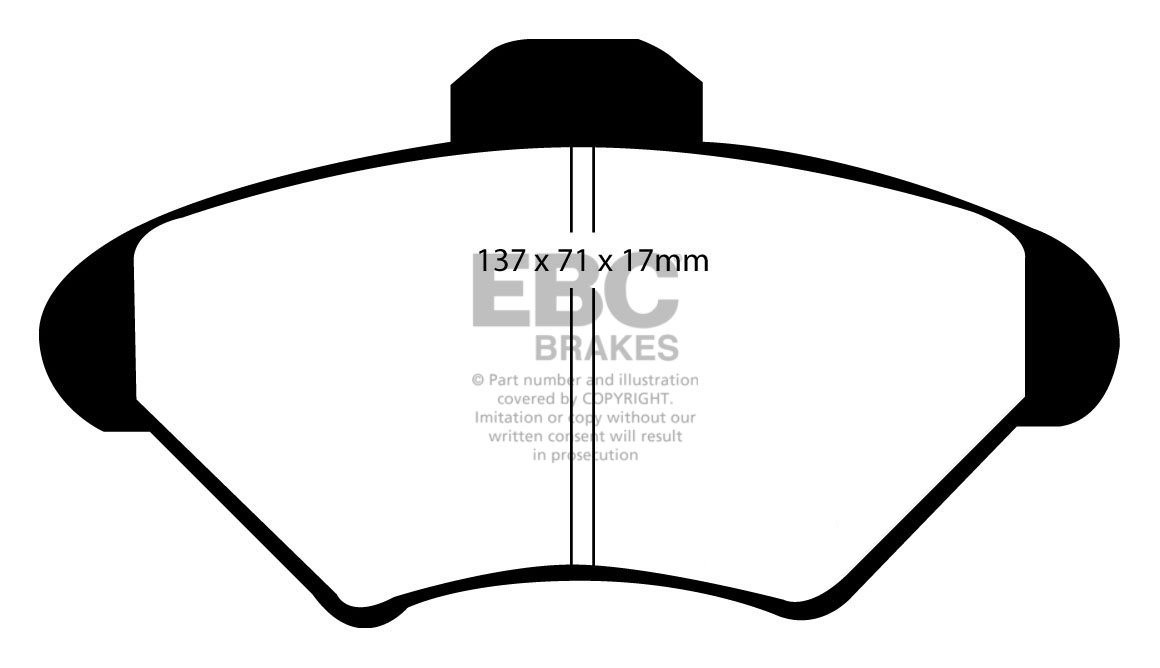 EBC Brakes FORD Thunderbird 3.8 Supercharged 94-95 Remblokken vo