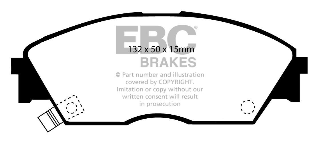 EBC Brakes HONDA Civic 1.4 Auto 87-91 Remblokken voorzijde green