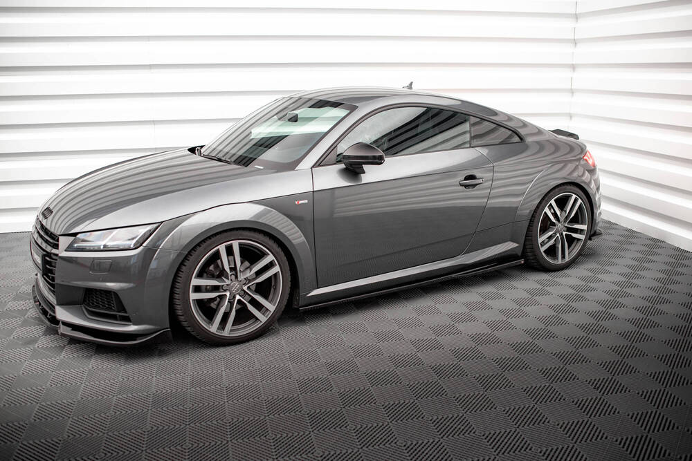Zijskirts Audi TT S-Line / TTS 8S Maxton Glans Zwart