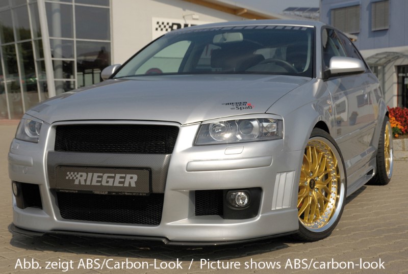 Spoilerzwaard voor Voorbumper Audi A3 8P R-frame Rieger