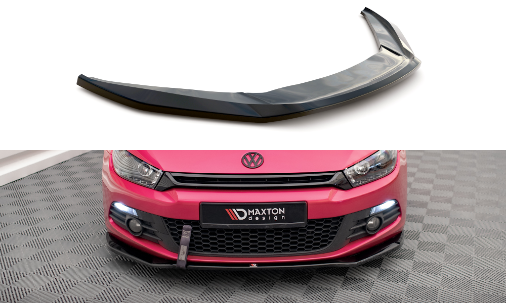 Voorspoiler V.2 Volkswagen Scirocco Maxton Glans Zwart