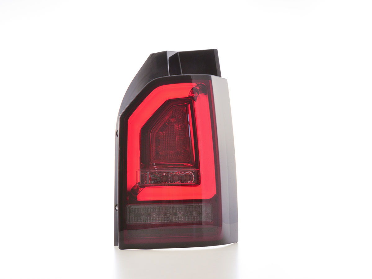 Achterlichten VW Transporter T6 LED Tube Dynamic Achterklep rood/smoke