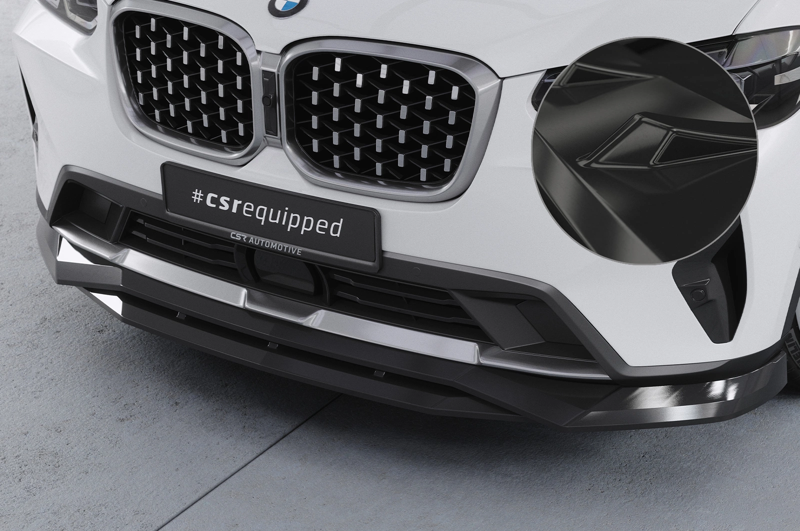 Voorspoiler BMW X4 (G02) Glans Zwart (08/2021–) CSR