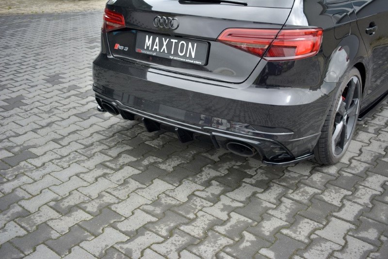 Achter Aanzet Audi RS3 8V FL Sportback Glanzend Zwart