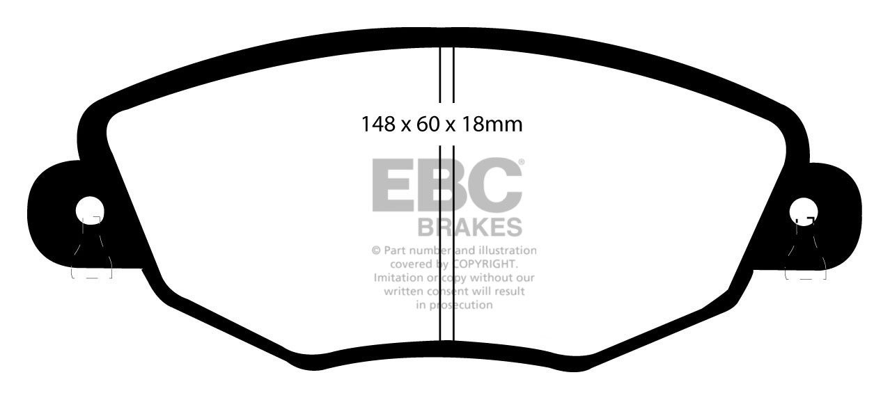 EBC Brakes FORD Mondeo (Station) 2.0 TD 2004-2007 Remblokken voo