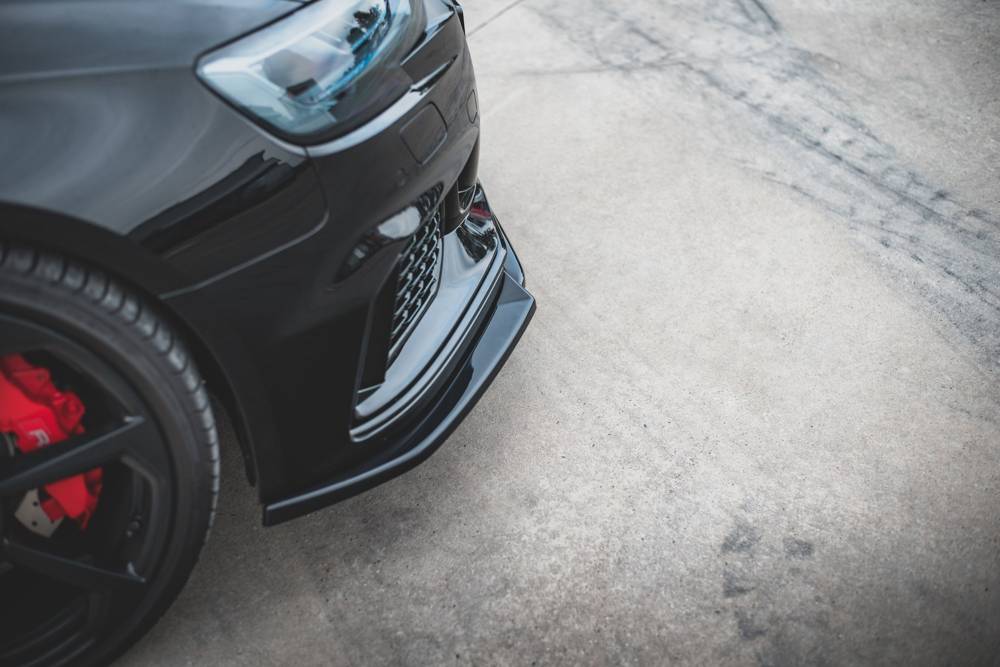 Voorspoiler V.4 Audi RS3 8V Facelift Glanzend Zwart