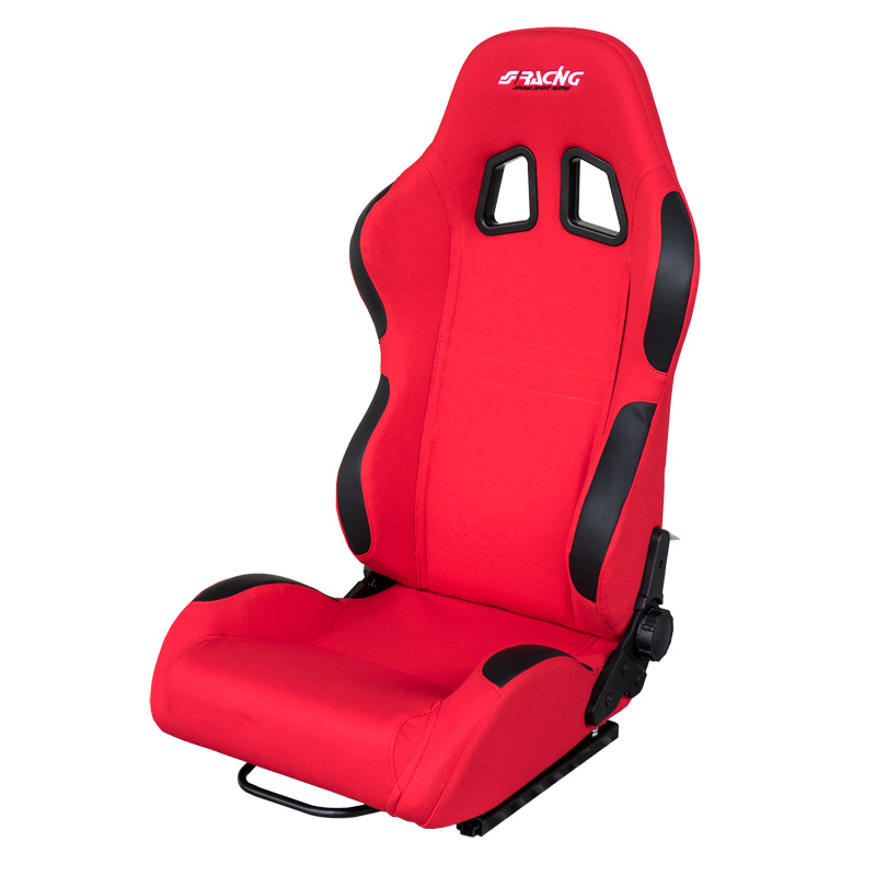 Simoni Racing Sportstoel Jenson - Rood - Dubbelzijdig Verstelbaar - incl. Sledes