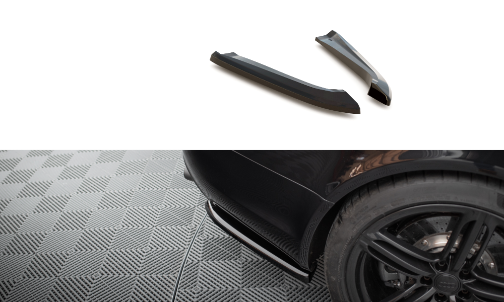 Zijdiffusers Audi RS6 C6 Avant Maxton Glans Zwart