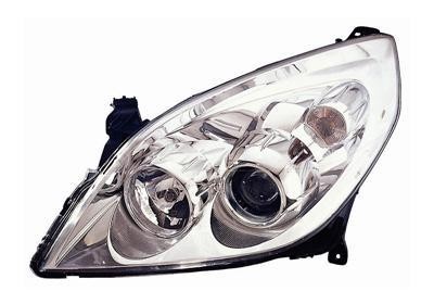 koplamp, Valeo, H7+H1, chroom, elektr verstelb, incl motortje, r