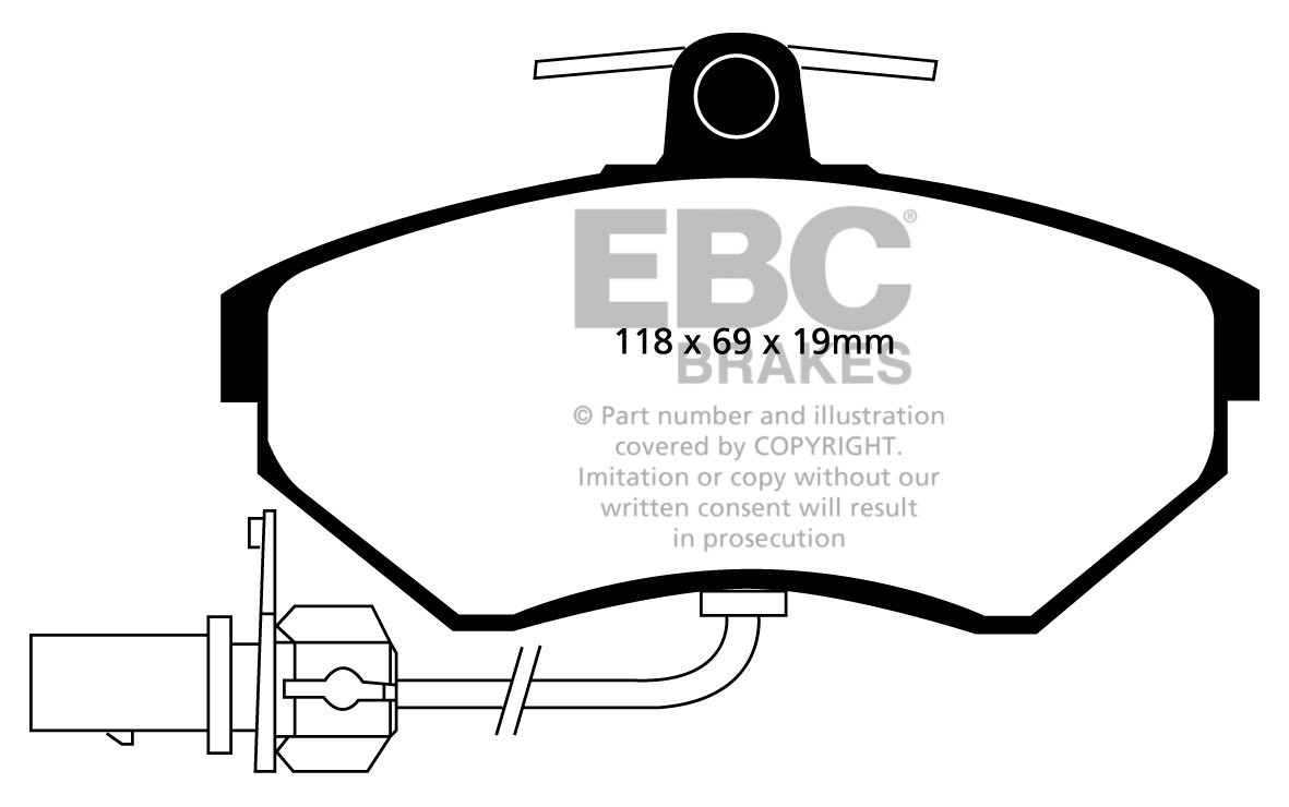 EBC Brakes SEAT Exeo 1.8 Turbo (120) 2010-.. Remblokken voorzijd