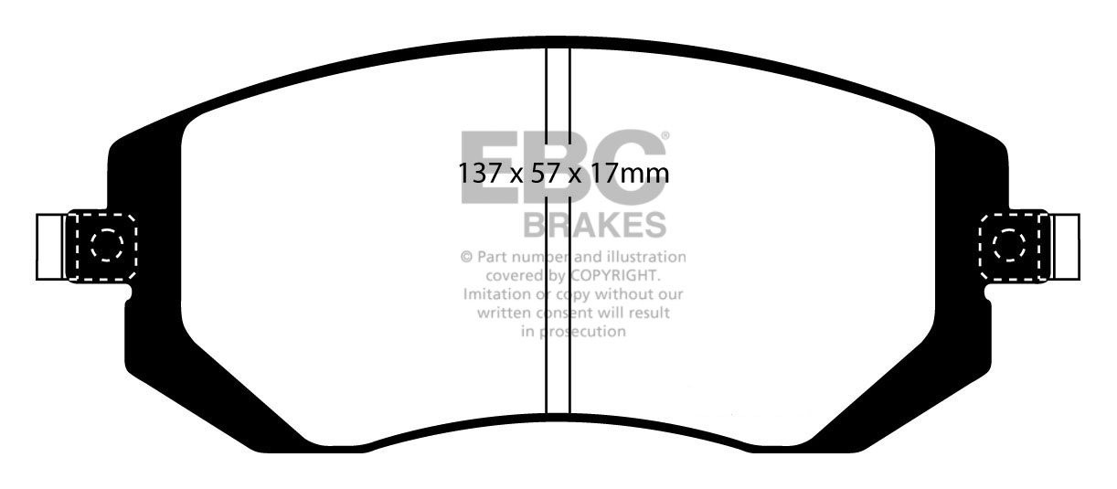 EBC Brakes SUBARU Impreza 2.0 Sport 2002-2007 Remblokken voorzij