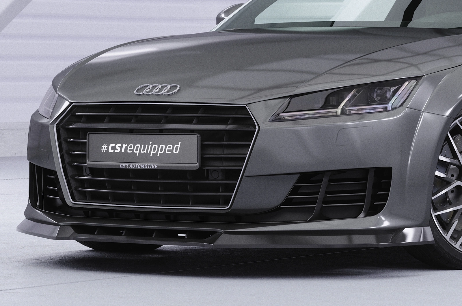 Voorspoiler Audi TT FV/8S Glans Zwart - CSR Design