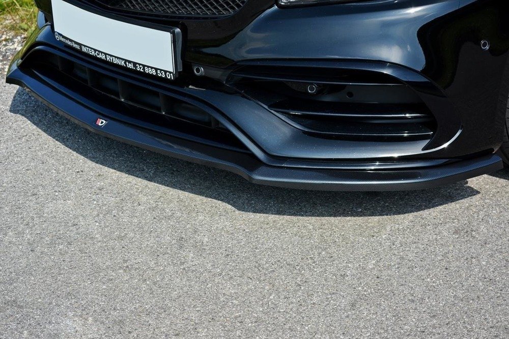 VoorSpoiler Mercedes W176 A45 AMG Facelift Glans Zwart