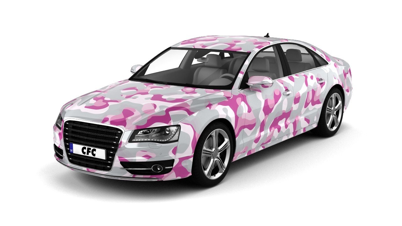 Car Wrap Folie Camouflage Princess Matt 150x100cm