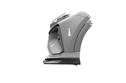 Voorspoiler MG Marvel R – CSR Automotive Bekerspoilerlip Glanzend Zwart