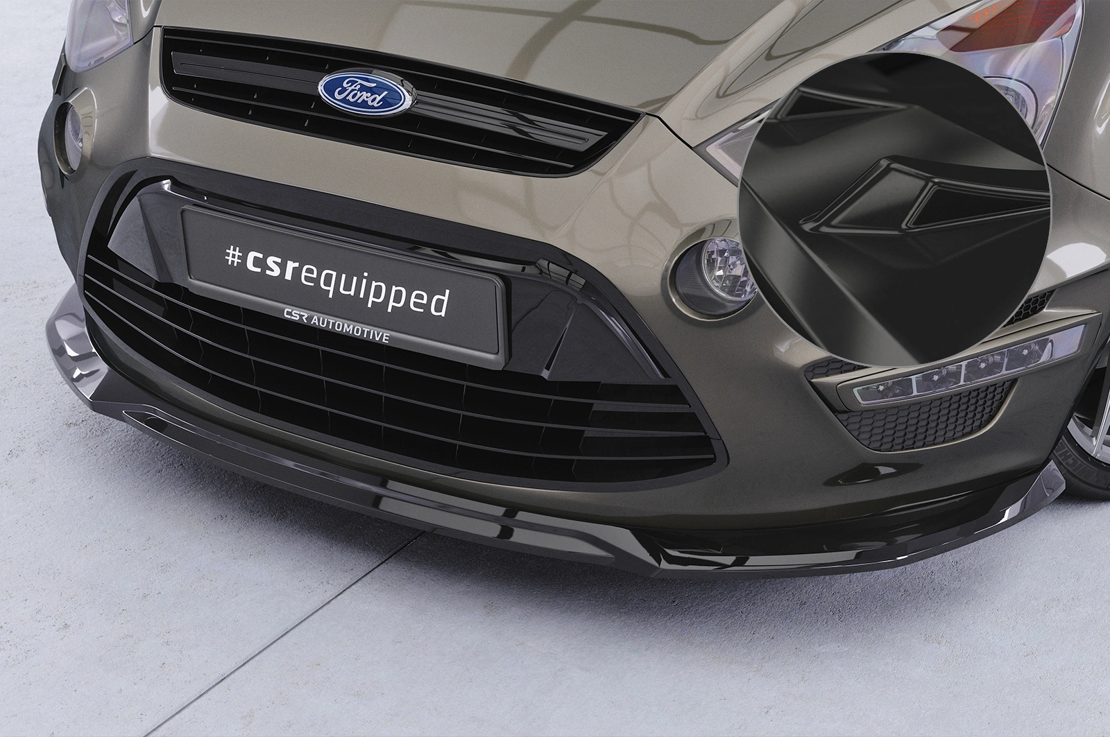 Voorspoiler Ford S-Max MK1 (WA6) glans zwart