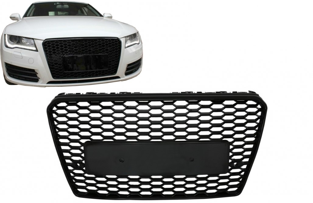 Grill Audi A7 RS7 10-14 Look Zwart