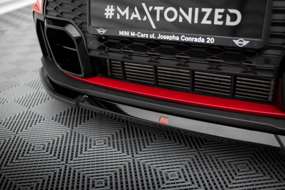 Voorspoiler V.2 Mini Cooper S John Cooper Works F56 2022 - Maxton Glans Zwart