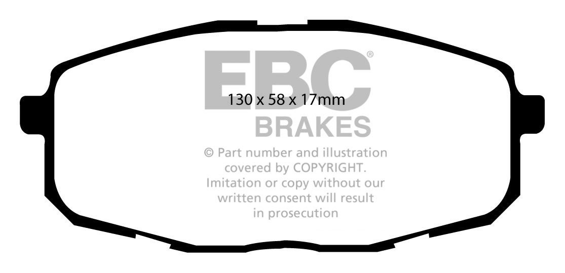 EBC Brakes KIA Carens 2.0 TD 2002-2006 Remblokken voorzijde gree