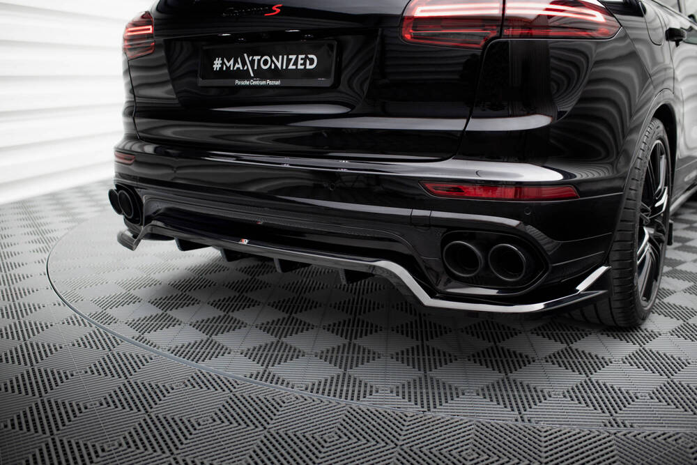 Diffuser Porsche Cayenne FL MK2 Maxton Glans Zwart